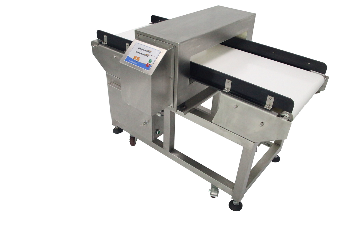 Durable Aluminum Foil Metal Detector Conveyor Detection For Tin Foil Package , 0.5 Mm Fe