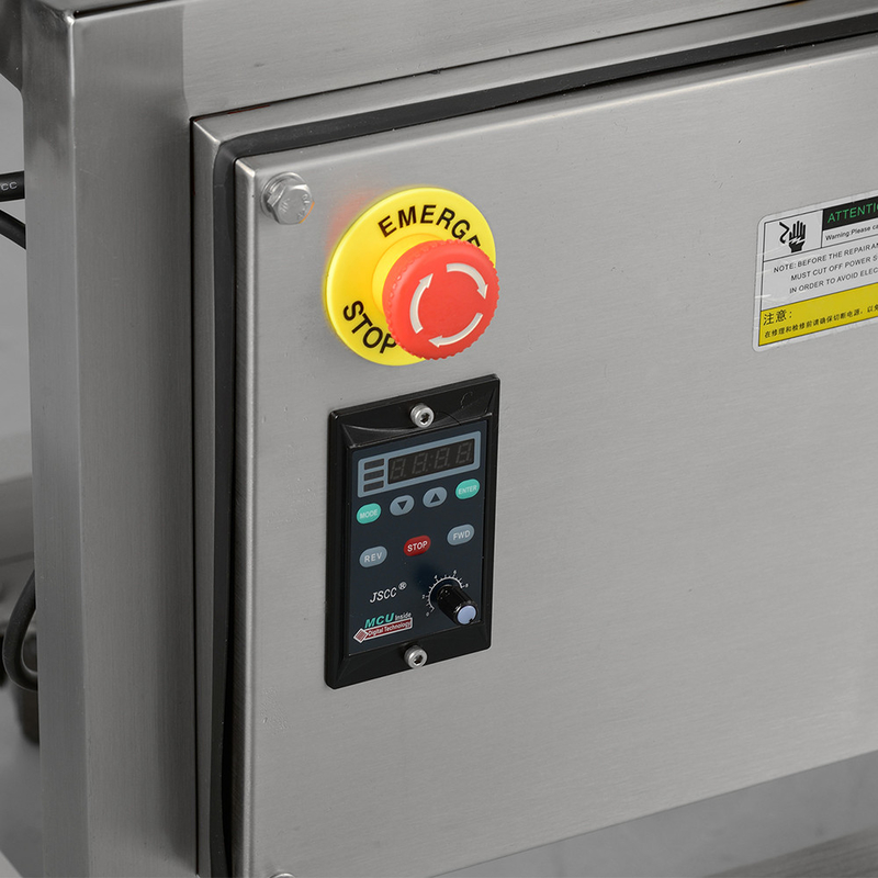 Full Structure Takes Of Stainless 304 Food Metal Detector With Push Rod And Flap Drop Rejection