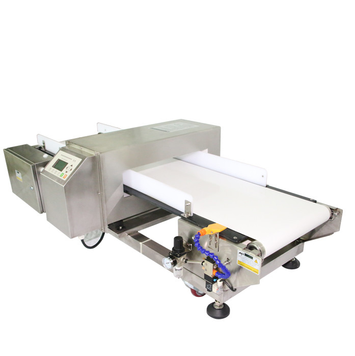 Large LCD Display Metal Detector Conveyor System For Food Industry - Air Blast