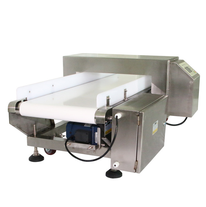Frozen Food 304 Stainless Belt Conveyor Metal Detectors With Push Rod Ejector