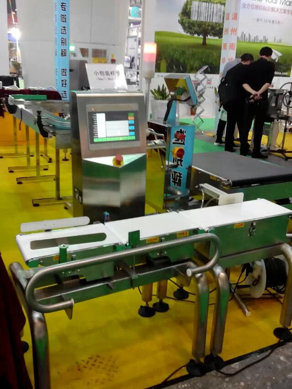 High Speed Conveyor Weight Checker Light / Sound Alarm For Food Package
