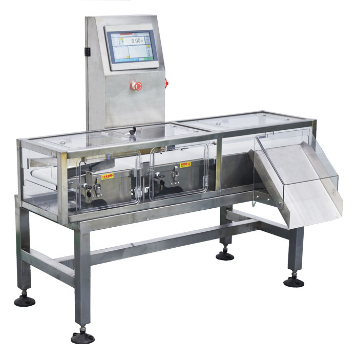 High Speed Conveyor Weight Checker Light / Sound Alarm For Food Package