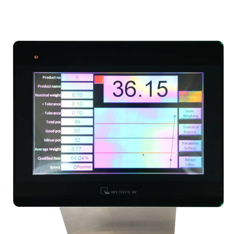 Sliver Color Conveyor Weight Checker High Precision Max 100g Energy Saving