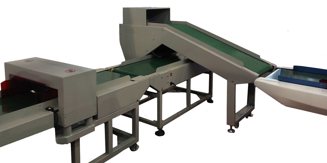 2 Head Belt Conveyor Flip Needle Detector Double Probe Metal Detection