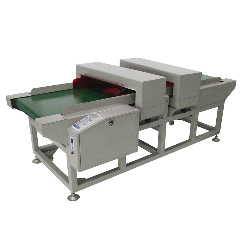 Two Head Industrial Conveyor Metal Detector Equipment 220V 50 Hz CE  ISO
