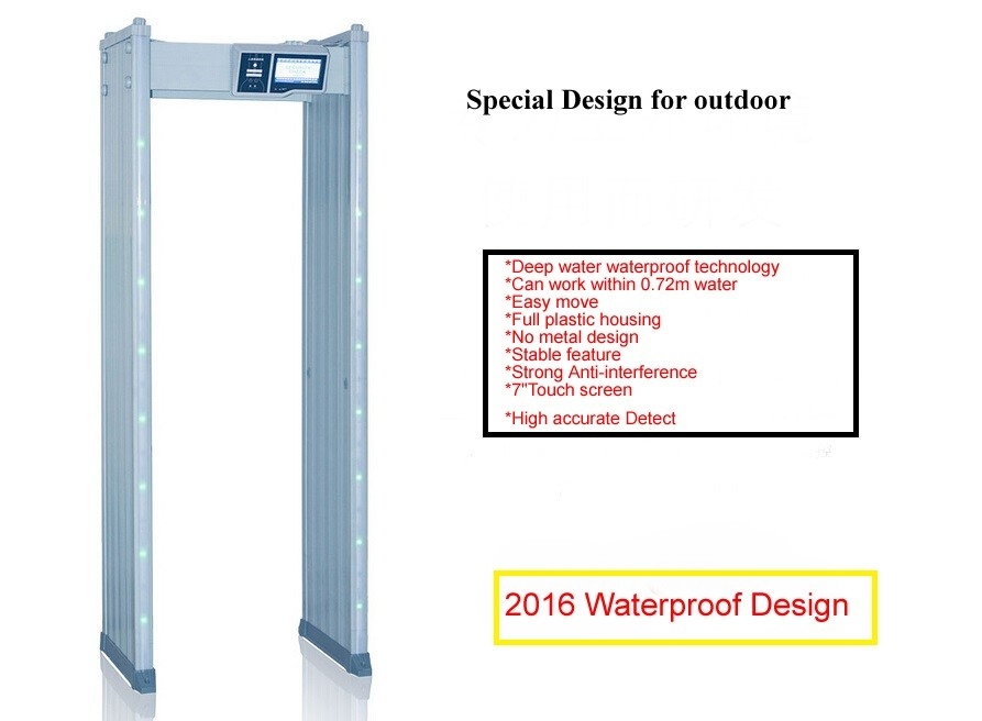 Archway Walk Through Metal Detector Frame 24 Zone With Touch Screen Control System
