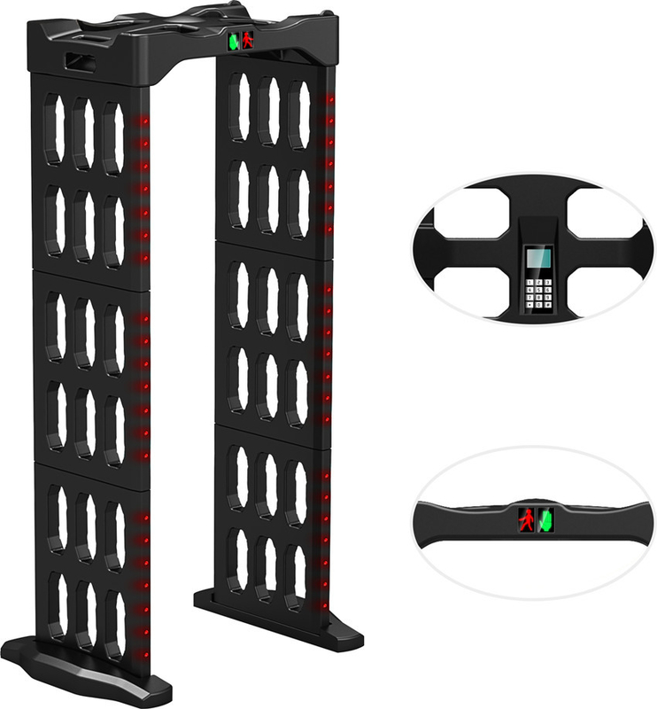 Portable Multi Zone Metal Detector Walk Through For Public Security