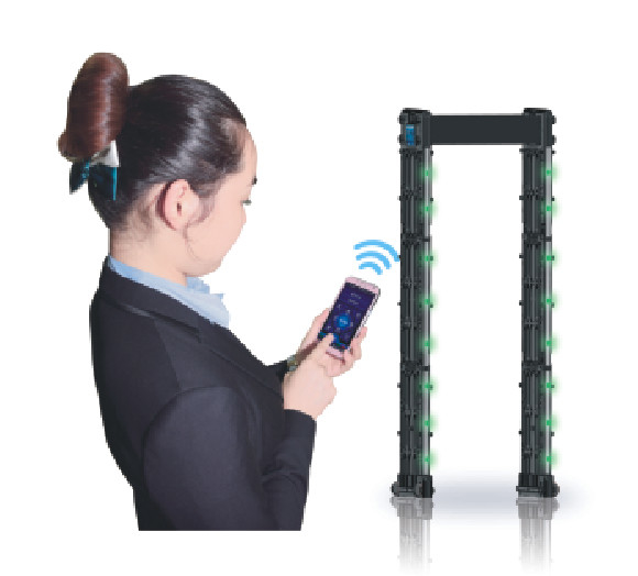 Waterproof Door Frame Portable Metal Detector Walk Through With Adjustable Detecting Zone
