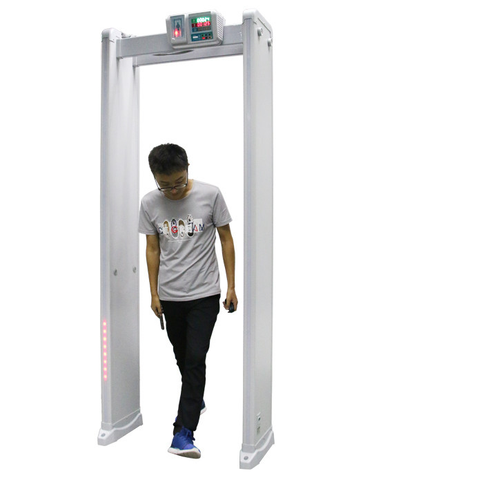 Easy Safe Assembly Arched Walk Through Metal Detector With Humanoid Alarm Indicator