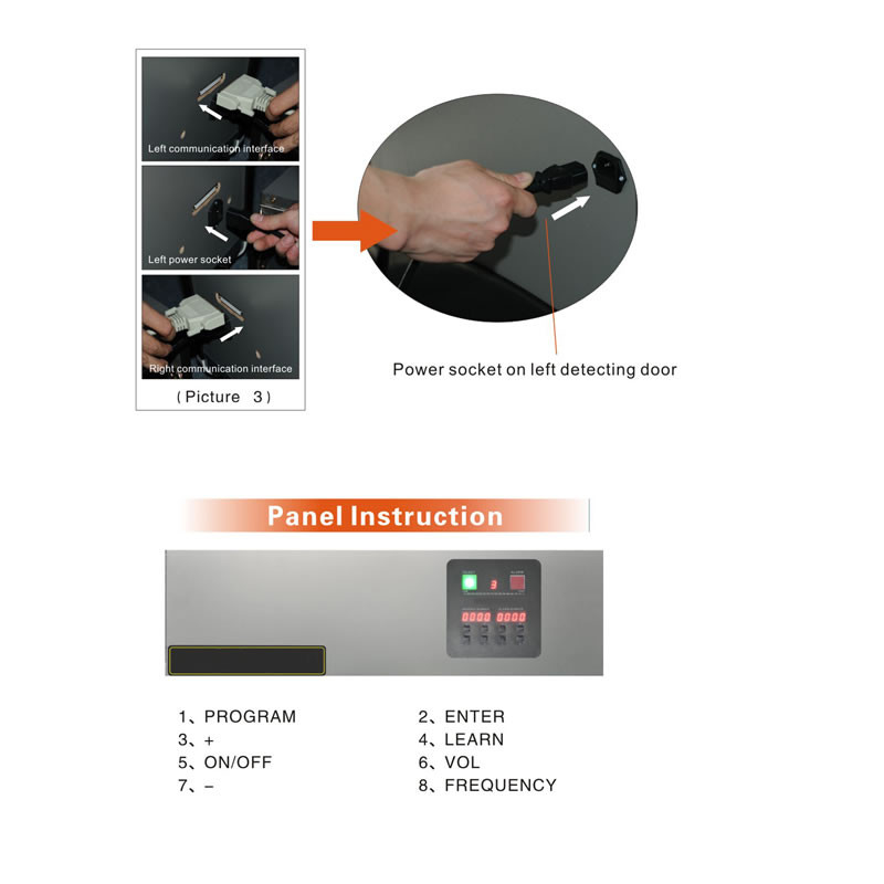 WalkThrough Security Metal Detector Gate 33 Zones Battery Lasting 48 Hours