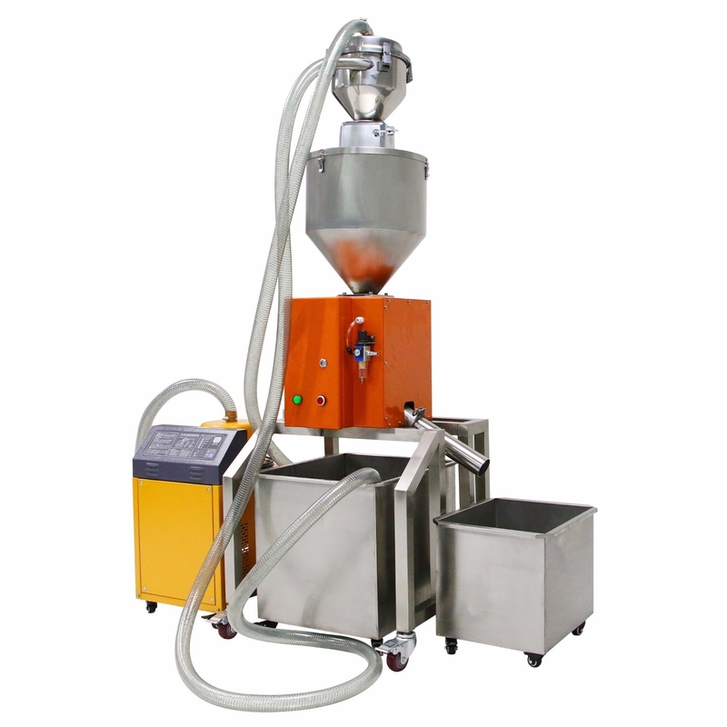 Stainless Steel Pipe Gravity Feed Metal Detector Machine With Infrared Rejector Device