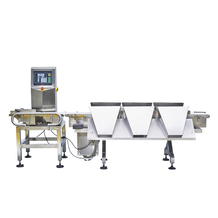 Multi Sorting Conveyor Weight Checker , High Accuracy Online Food Weighing Machine