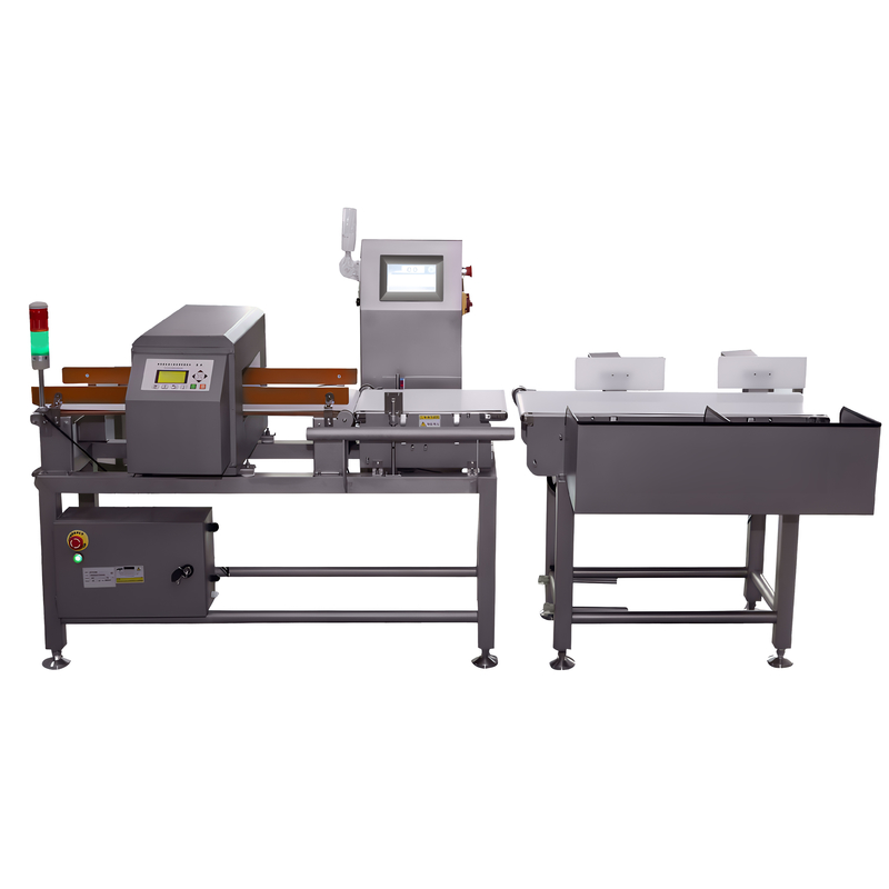 Combo Metal Detector And Automatic Check Weighing Machines In Stainless Steel