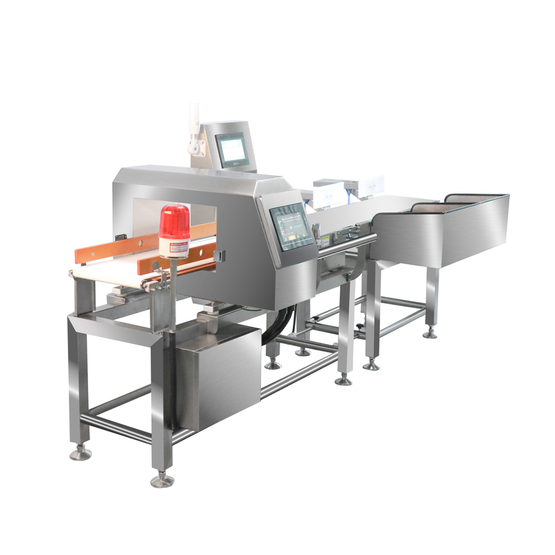 10 - 80 Meter Adjustable Conveyor Weight Checker Combined With Metal Detector IP67 Waterprood Rating