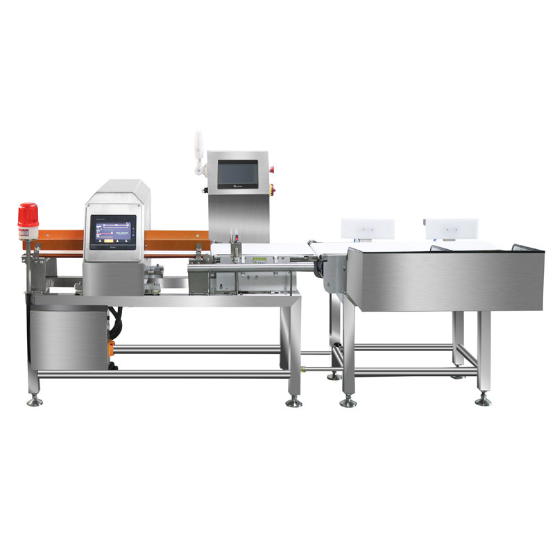Touch Screen Conveyor Weight Checker / Packaging Weighing Machine Stainless Steel With Metal Detector