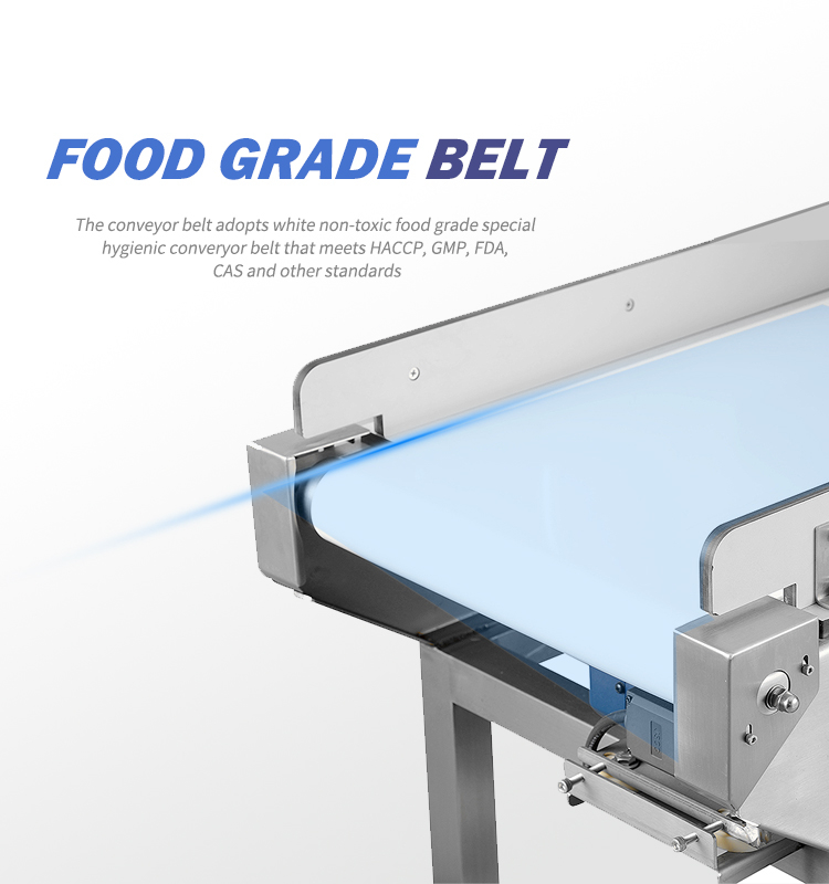 Factory Assembly Line Conveyor Cooked Food Coffee Bean Food Metal Detector Automatic Working Food Metal Detector Machine